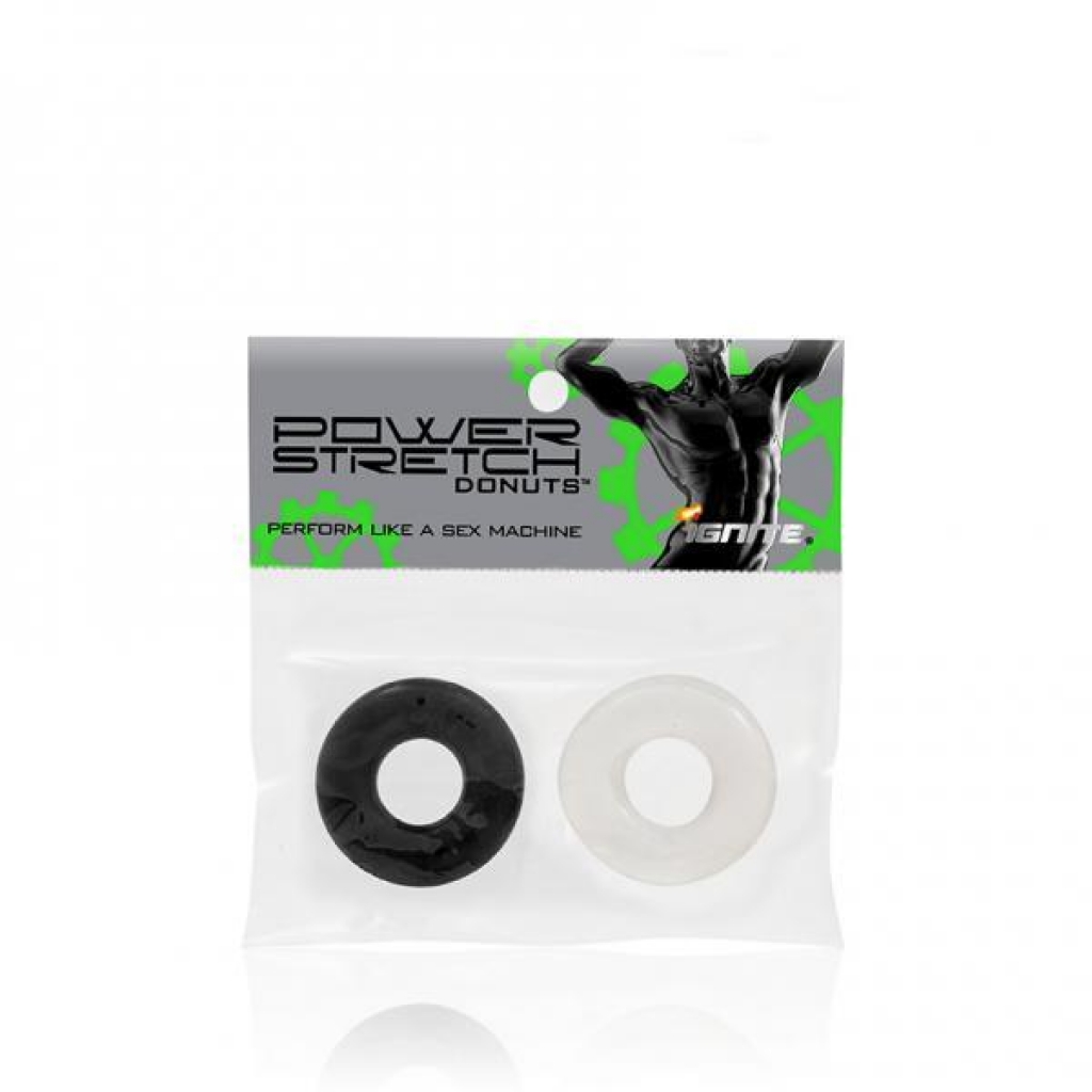 Power Stretch Donuts - 2 Pack (Black/Clear)