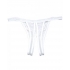 Scalloped Embroidery Crotchless Panty - White O/S