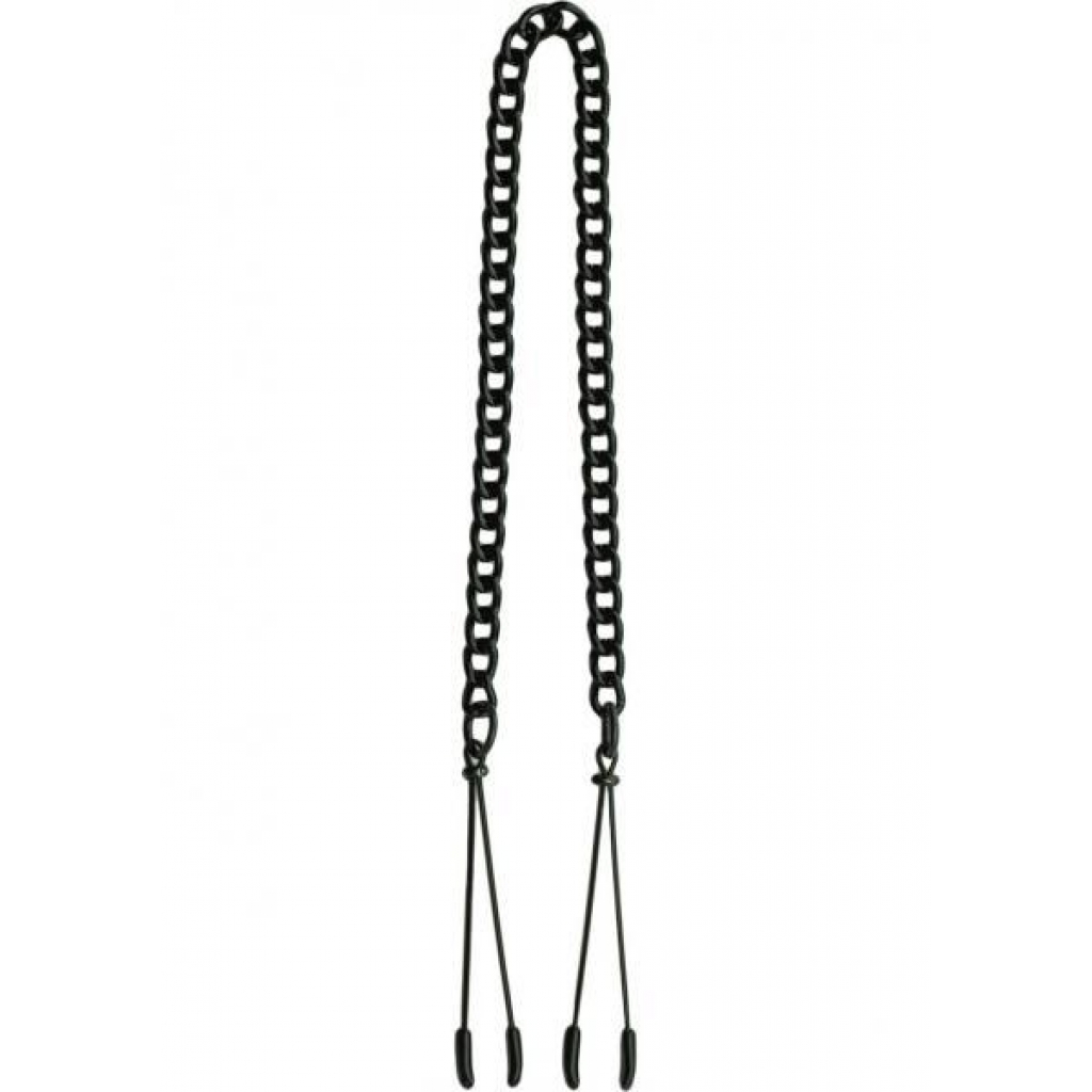 Black Tweezer Clamp W/Link Chain