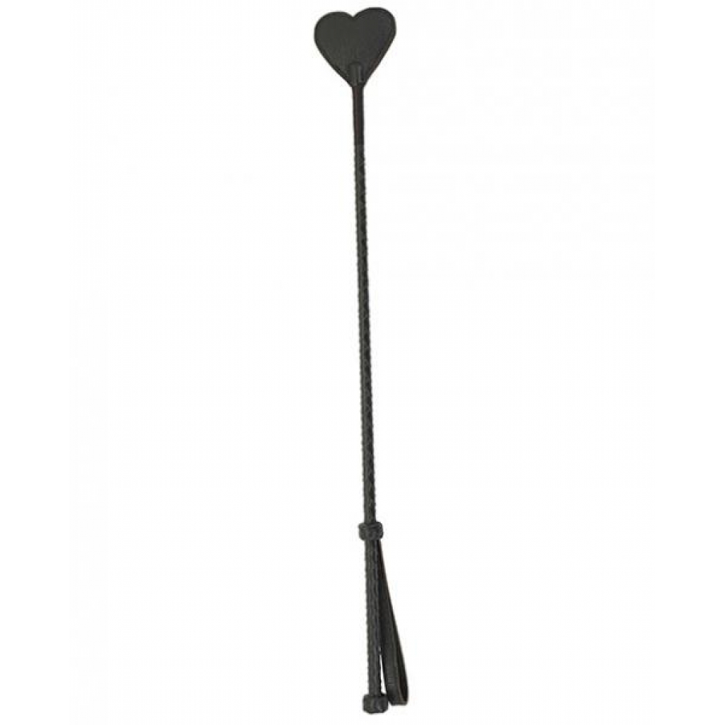 Brown Leather Heart-Shaped Riding Crop by Spartacus