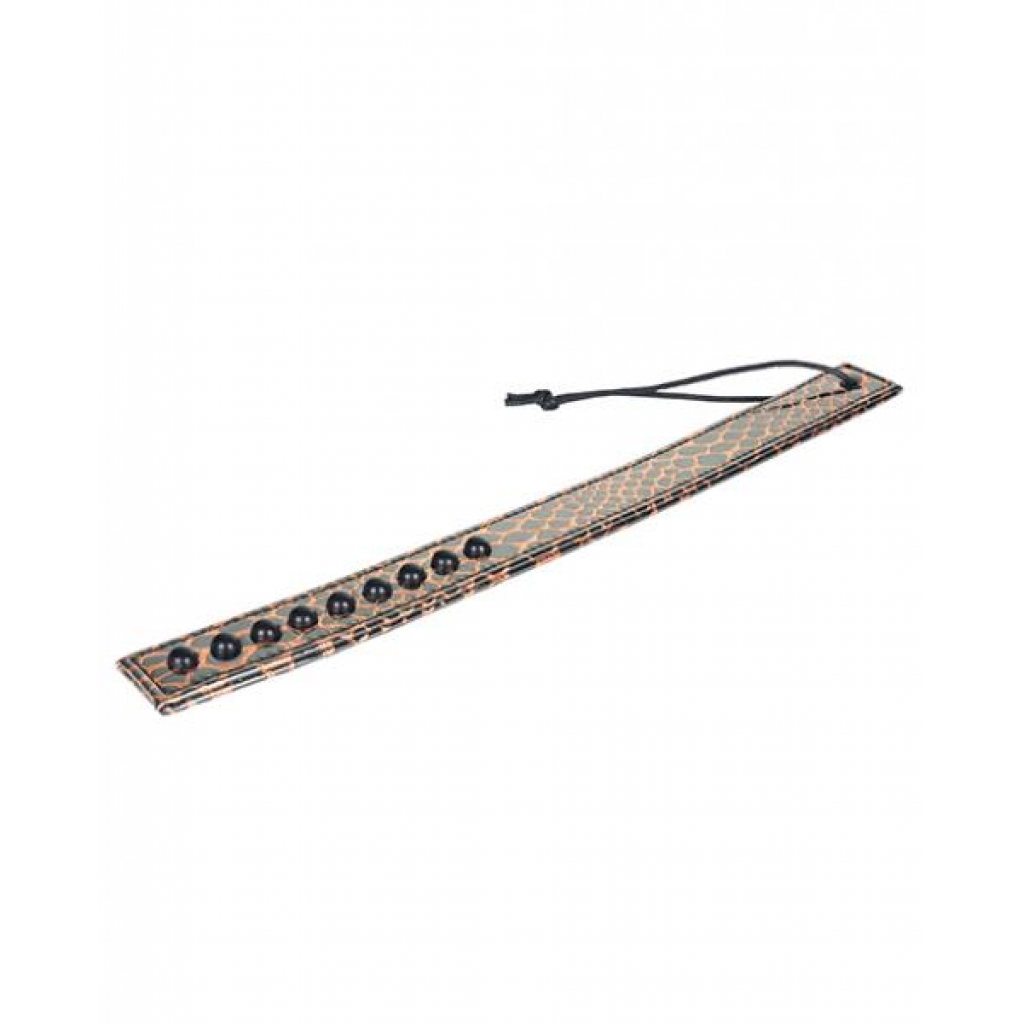 Spartacus Faux Leather Paddle - Gold