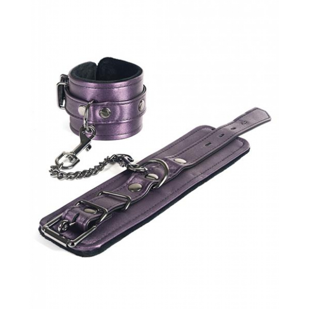 Spartacus Galaxy Legend Faux Leather Wrist Restraints - Purple