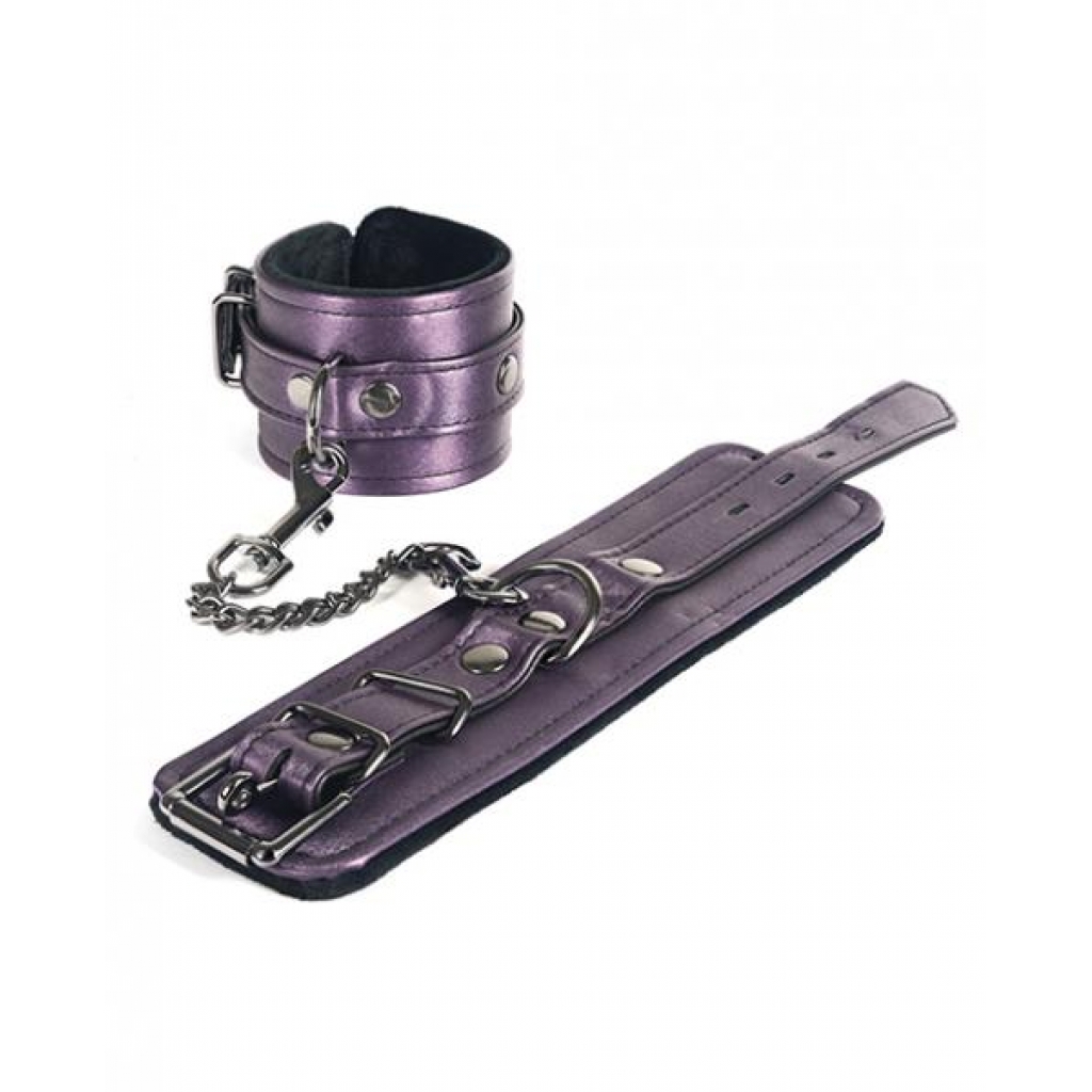 Spartacus Galaxy Legend Faux Leather Ankle Restraints - Purple