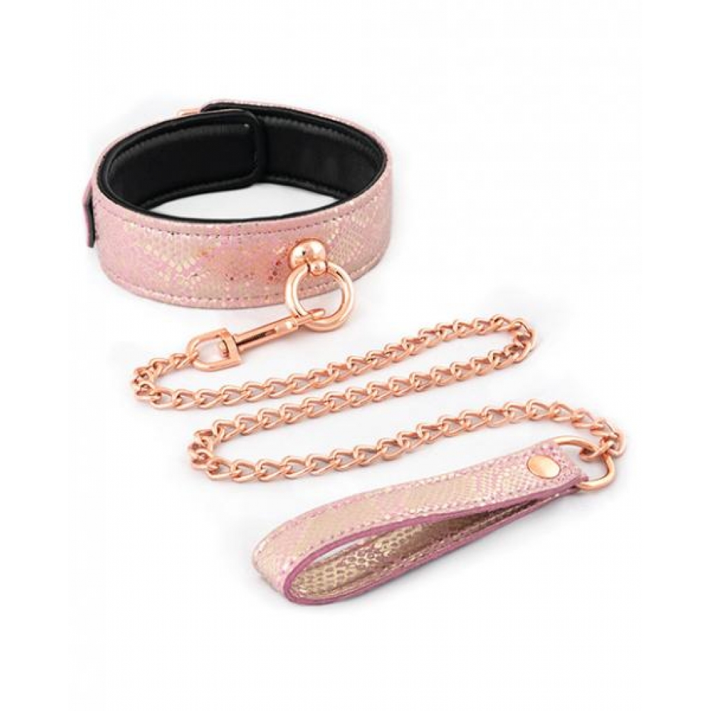 Microfiber Collar & Leash - Pink