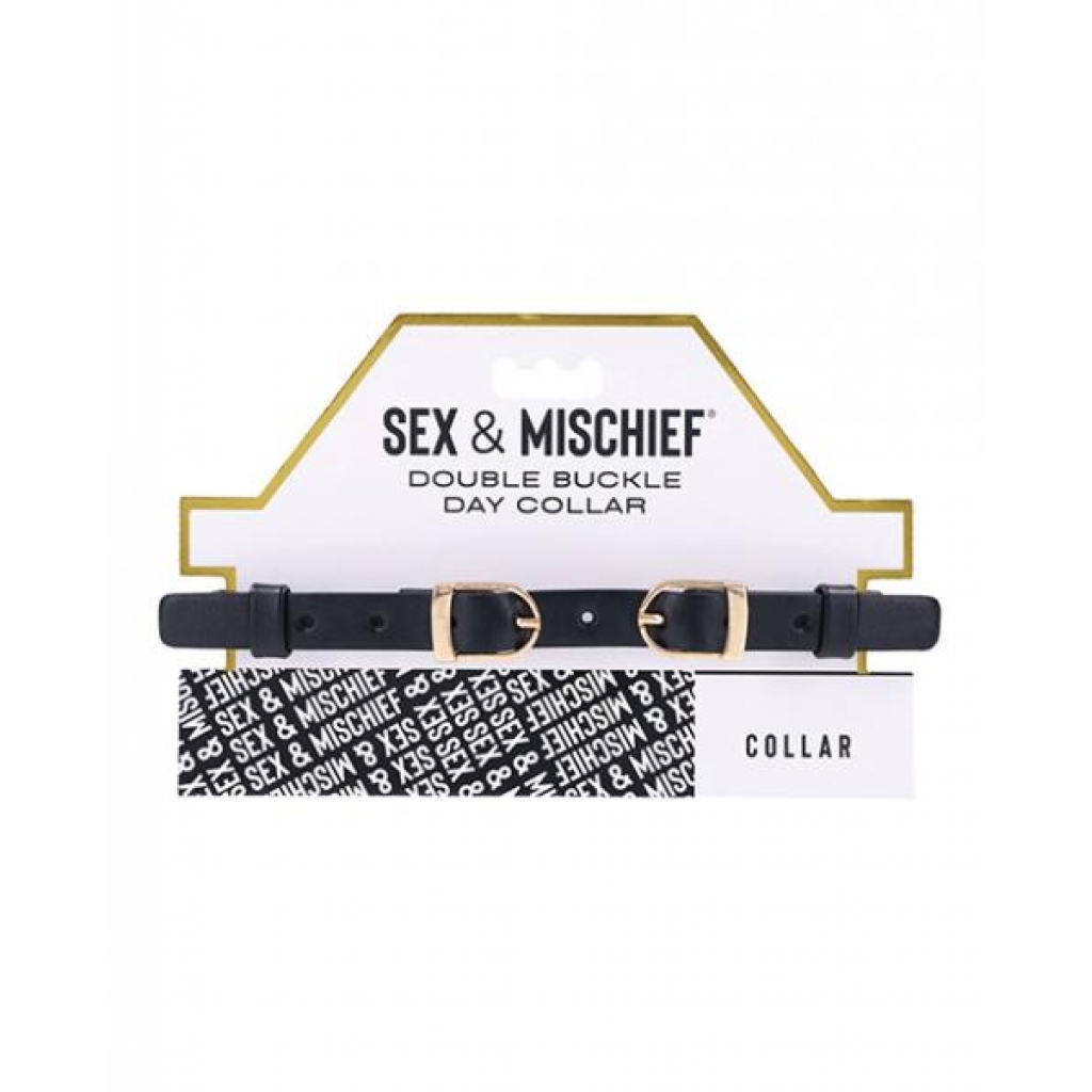 Sex & Mischief Double Buckle Day Collar