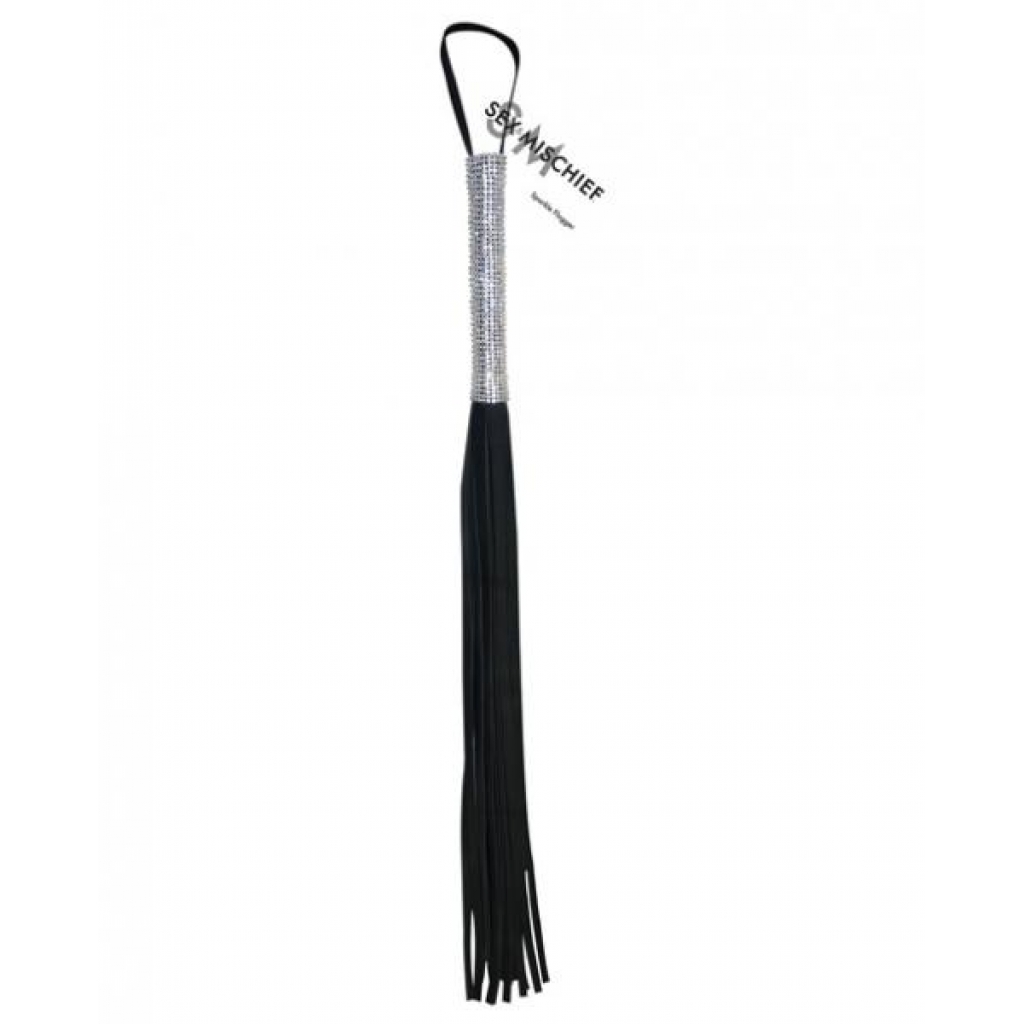 Sex and Mischief Sparkle Flogger - Black