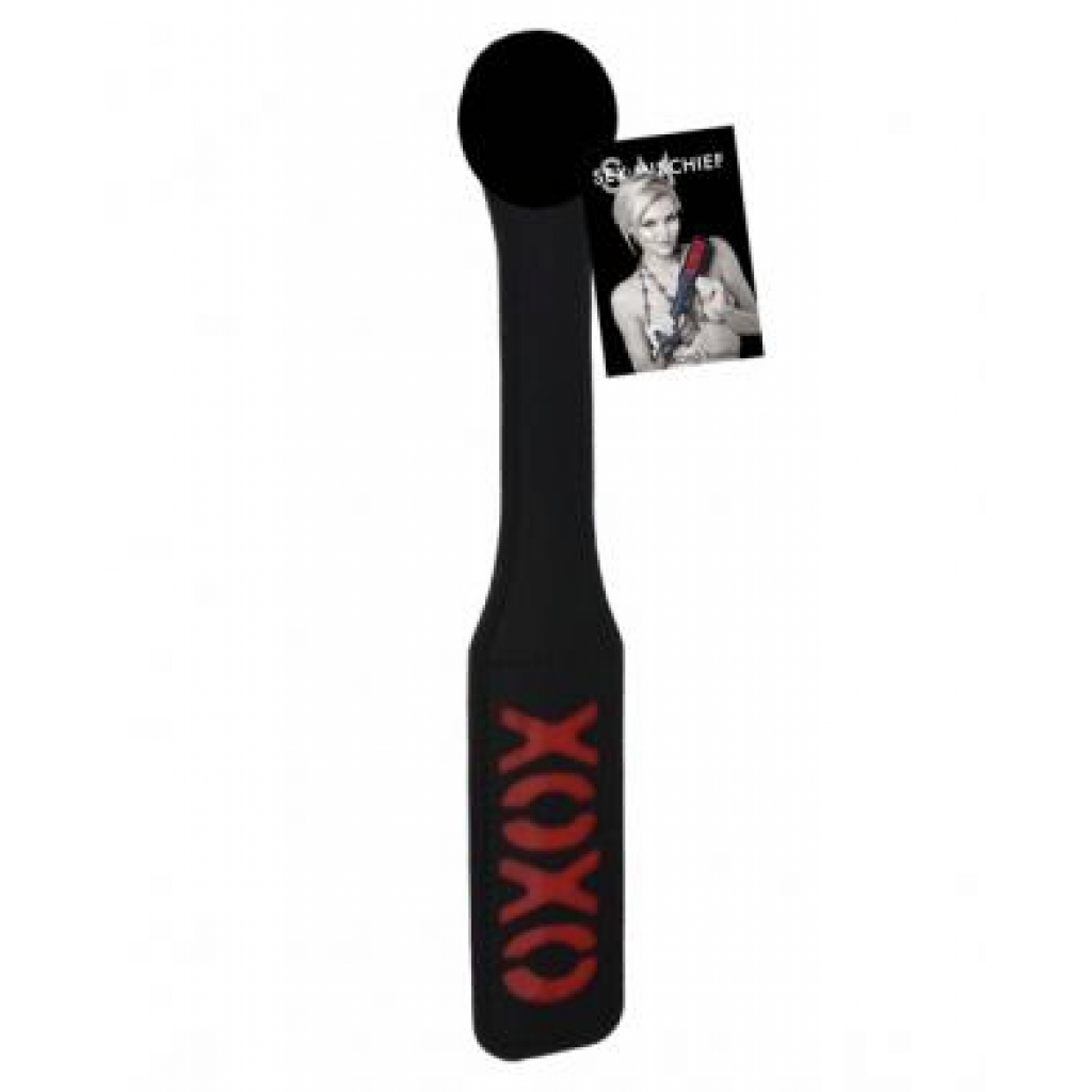 Sex And Mischief XOXO Paddle - Black 12 Inches