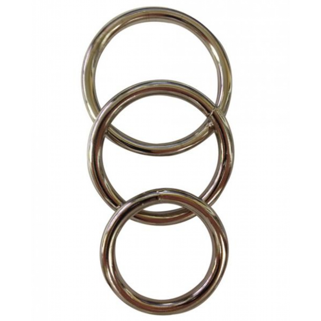 Sportsheets Metal O-Ring - 3 Pack Nickel-Free