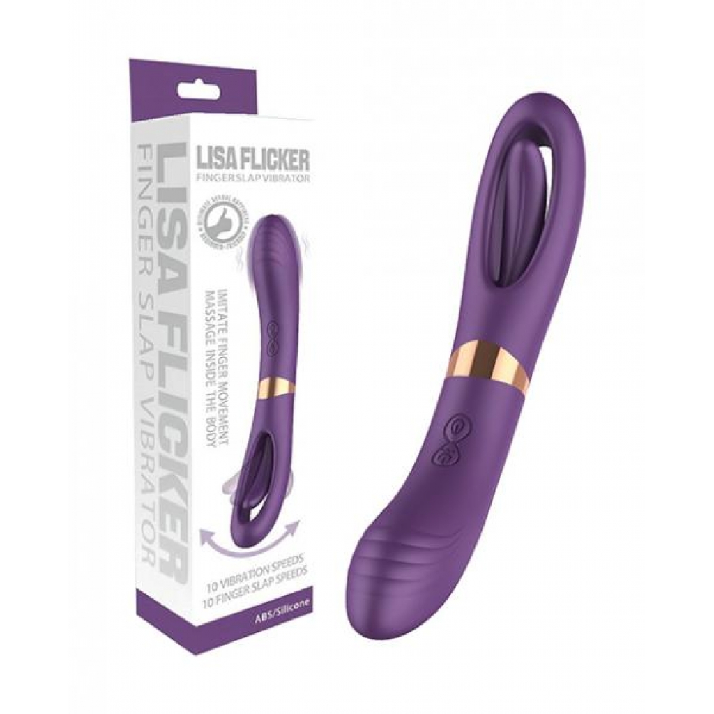 Lisa Flicking G-Spot Vibrator in Purple