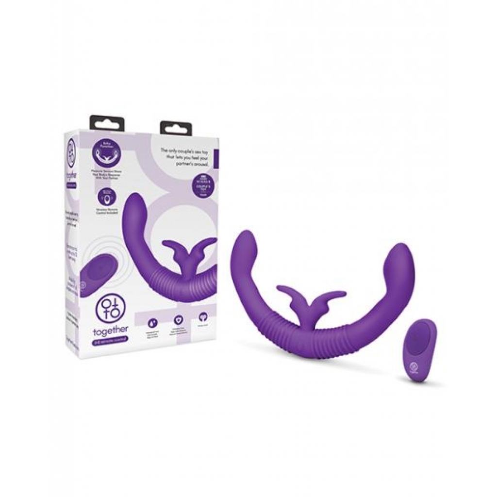 Together Female Intimacy Vibe with Remote Control - Purple Bliss