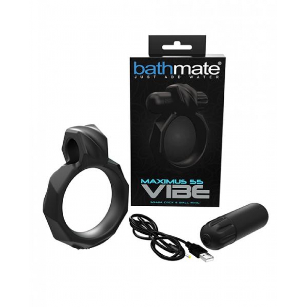 Bathmate Maximus Vibe 55 Cock Ring - Black