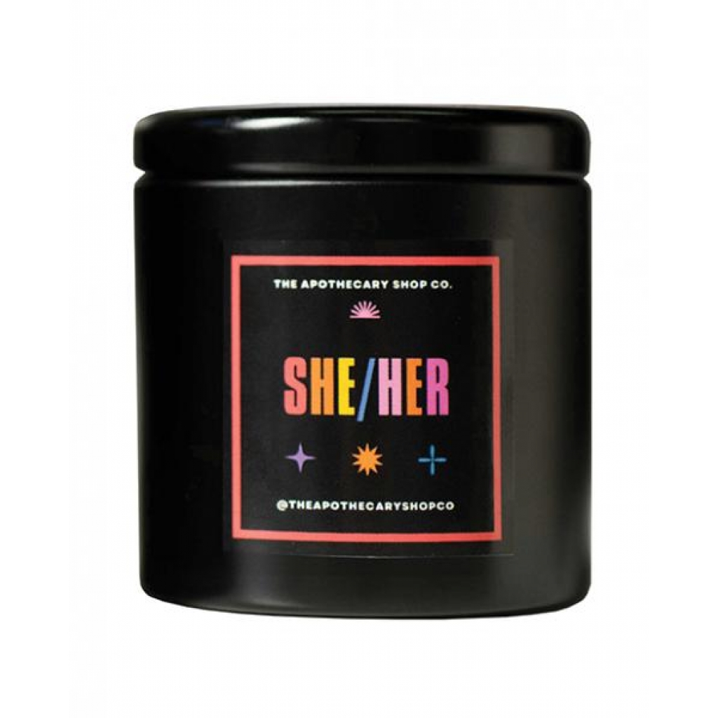 Gender Fluid She/Her Candle - A Touch of Elegance