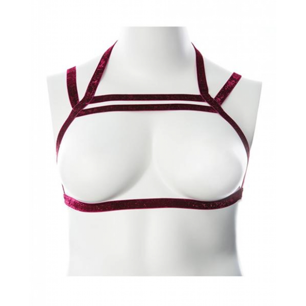 Gender Fluid Sugar Coated Harness - Xl-xxxl Raspberry Glitter