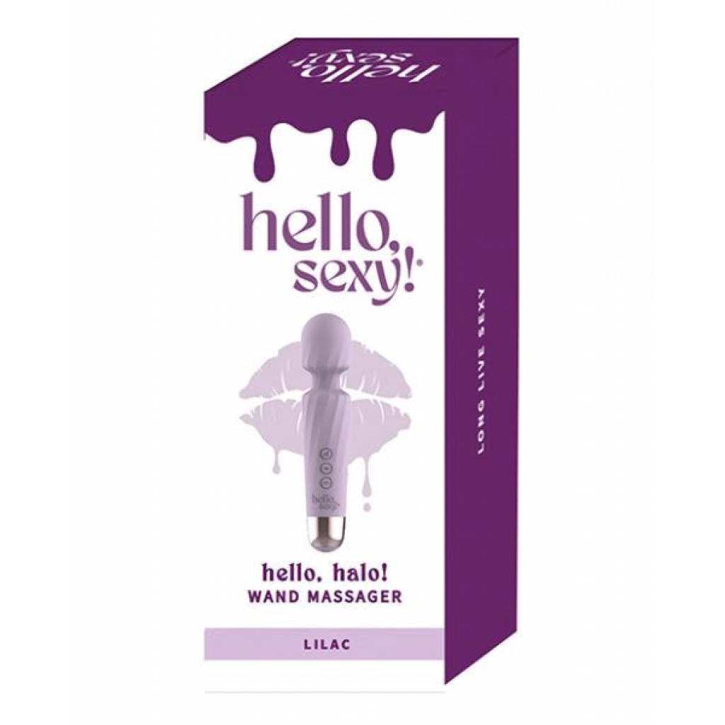 Hello Sexy! Hello, Halo! Powerful Wand Massager - Lilac