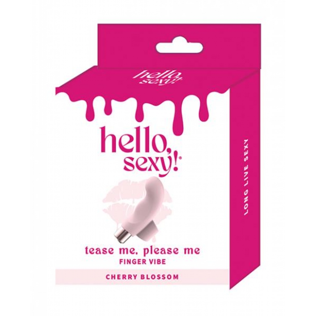 Hello Sexy! Tease Me, Please Me Finger Vibe - Cherry Blossom