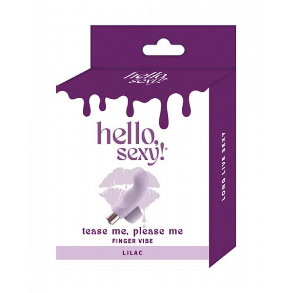 Hello Sexy! Tease Me, Please Me Lilac Finger Vibe