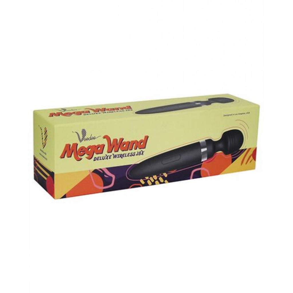 Voodoo Deluxe Mega Wand 28X Body Massager - Black