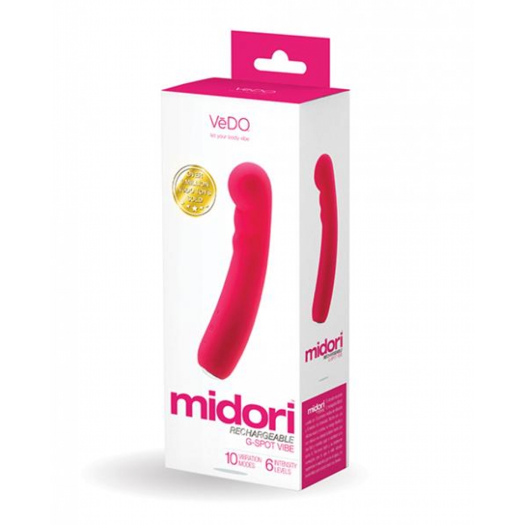 Vedo Midori Rechargeable G Spot Vibe - Foxy Pink