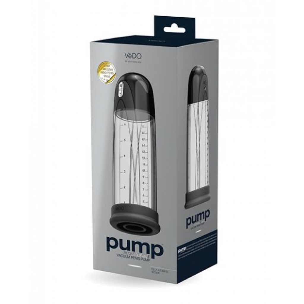 Vedo Pump Rechargeable Vacuum Penis Pump - Just Black