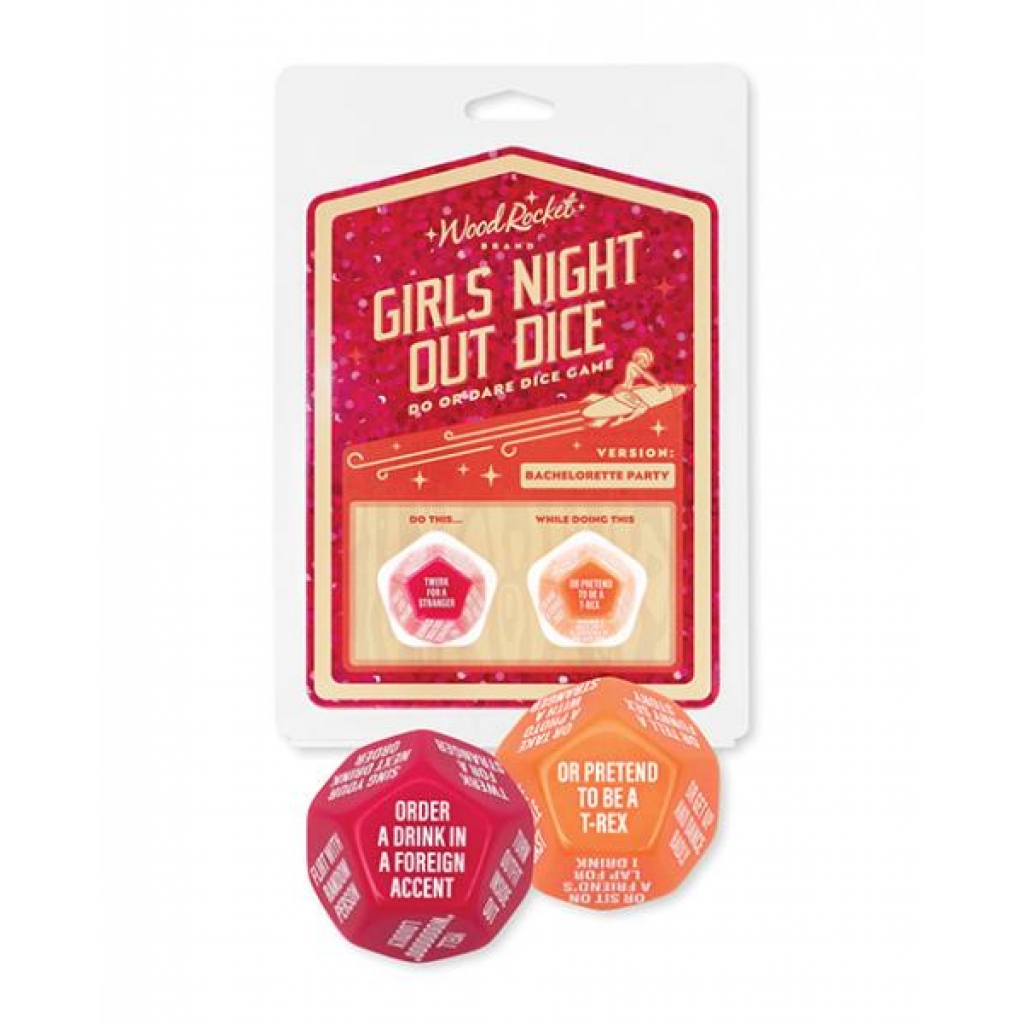 '=wood Rocket Girls Night Out Do Or Dare Dice Game - Red - Wood Rocket Llc