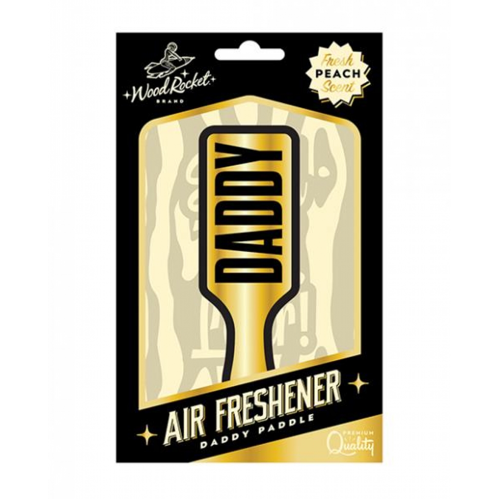 Wood Rocket Daddy Paddle Air Freshener - Peach Scent