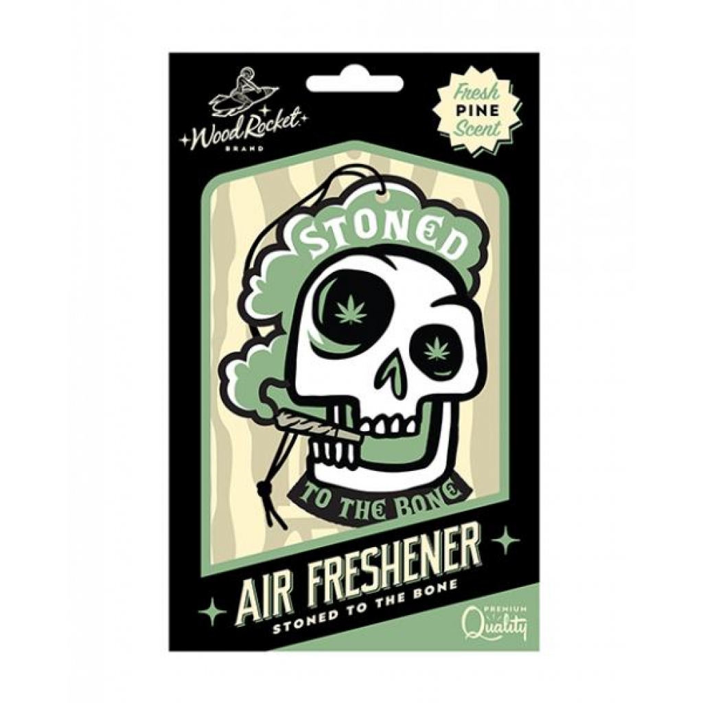 Wood Rocket Stoned To The Bone Air Freshener - Fresh Pine Scent