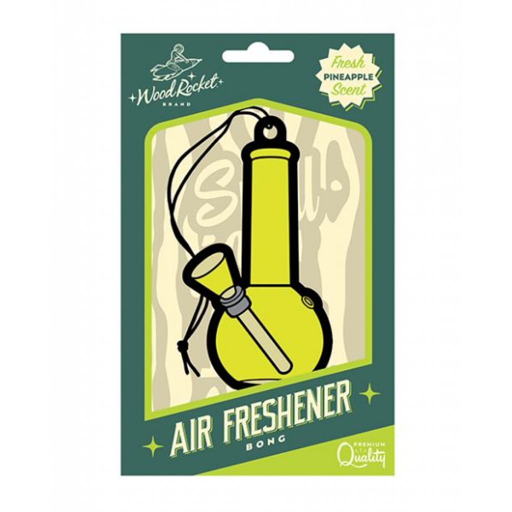 =wood Rocket Bong Air Freshener - Pineapple