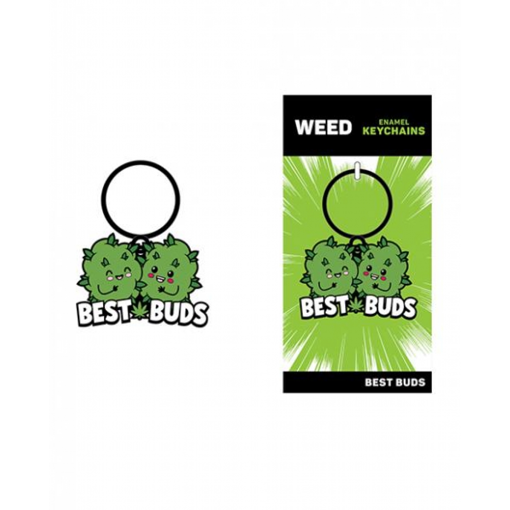 Wood Rocket Weed Best Buds Keychain - Green