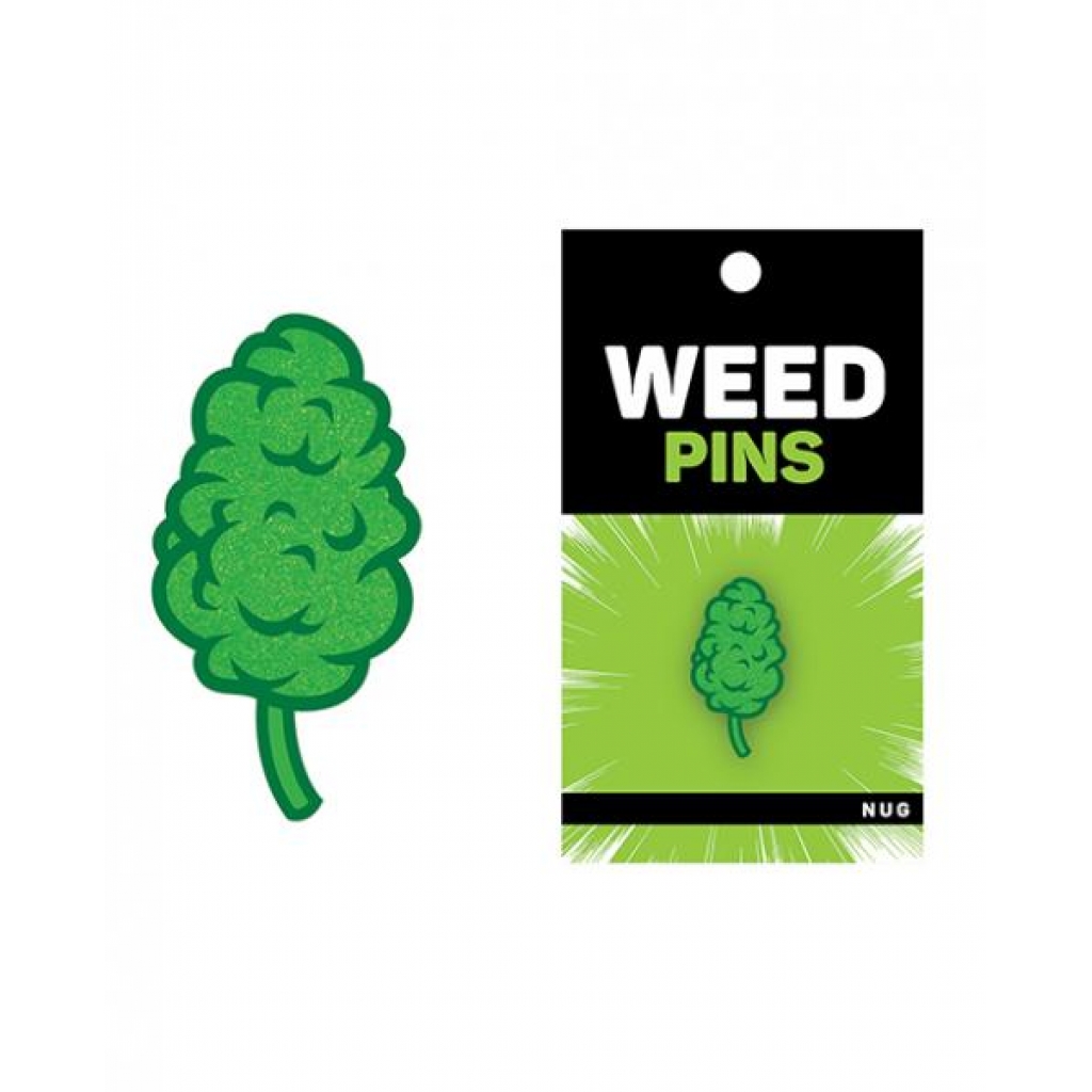 Wood Rocket Weed Nug Pin - Green