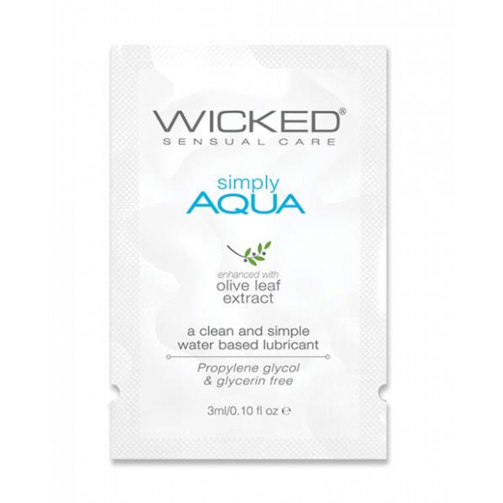 Wicked Sensual Care Simply Aqua Water-Based Lubricant - .1 Oz