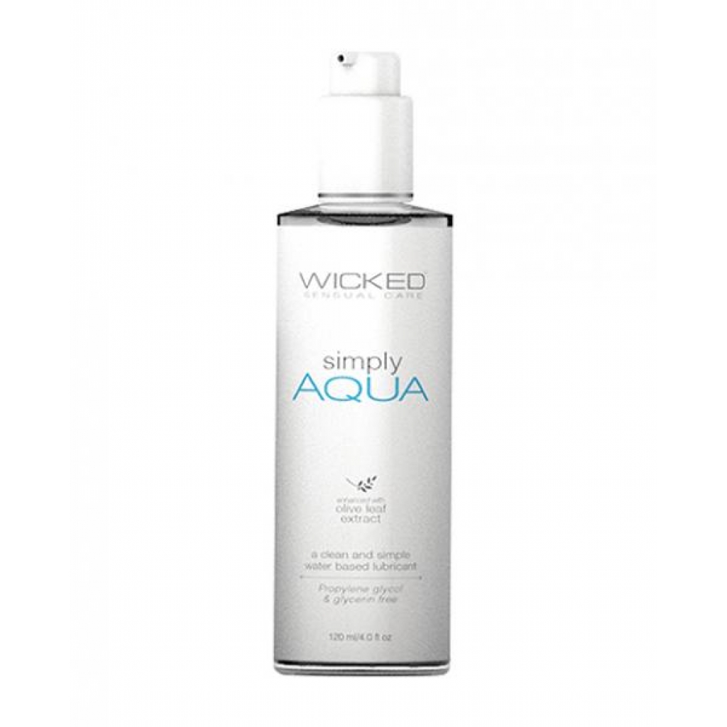 Wicked Simply Aqua Lubricant - 4 Fluid Ounces of Pure Pleasure