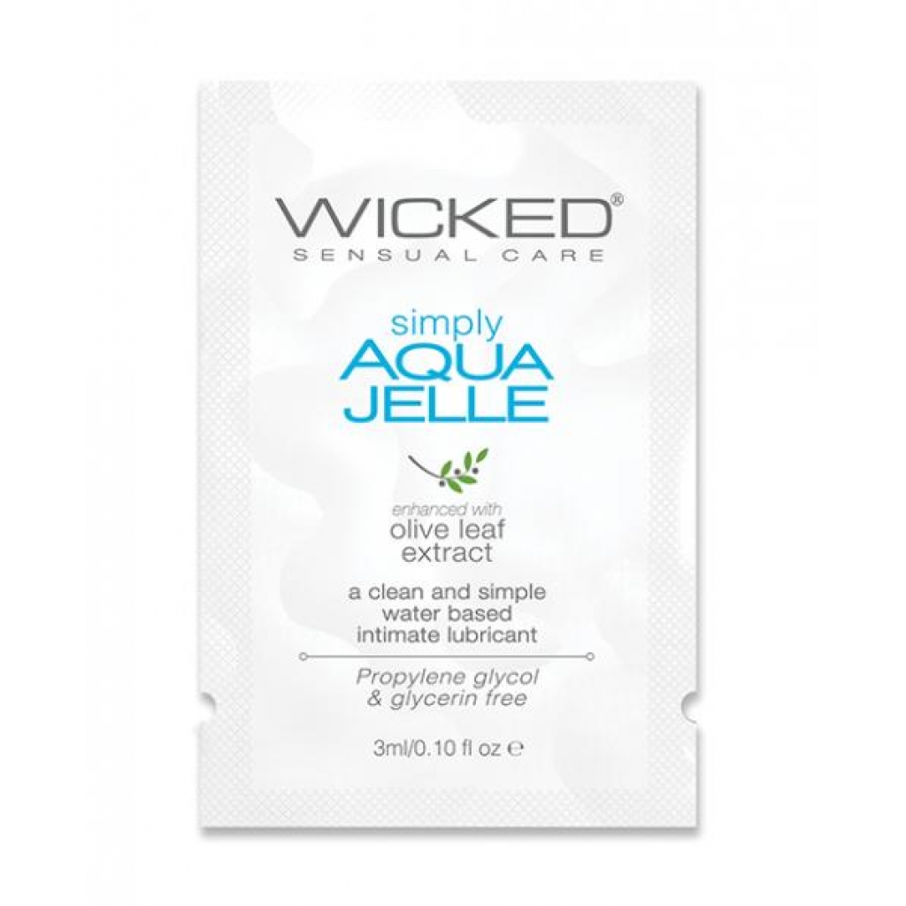 Wicked Simply Aqua Jelle Water Based Lubricant - .1oz