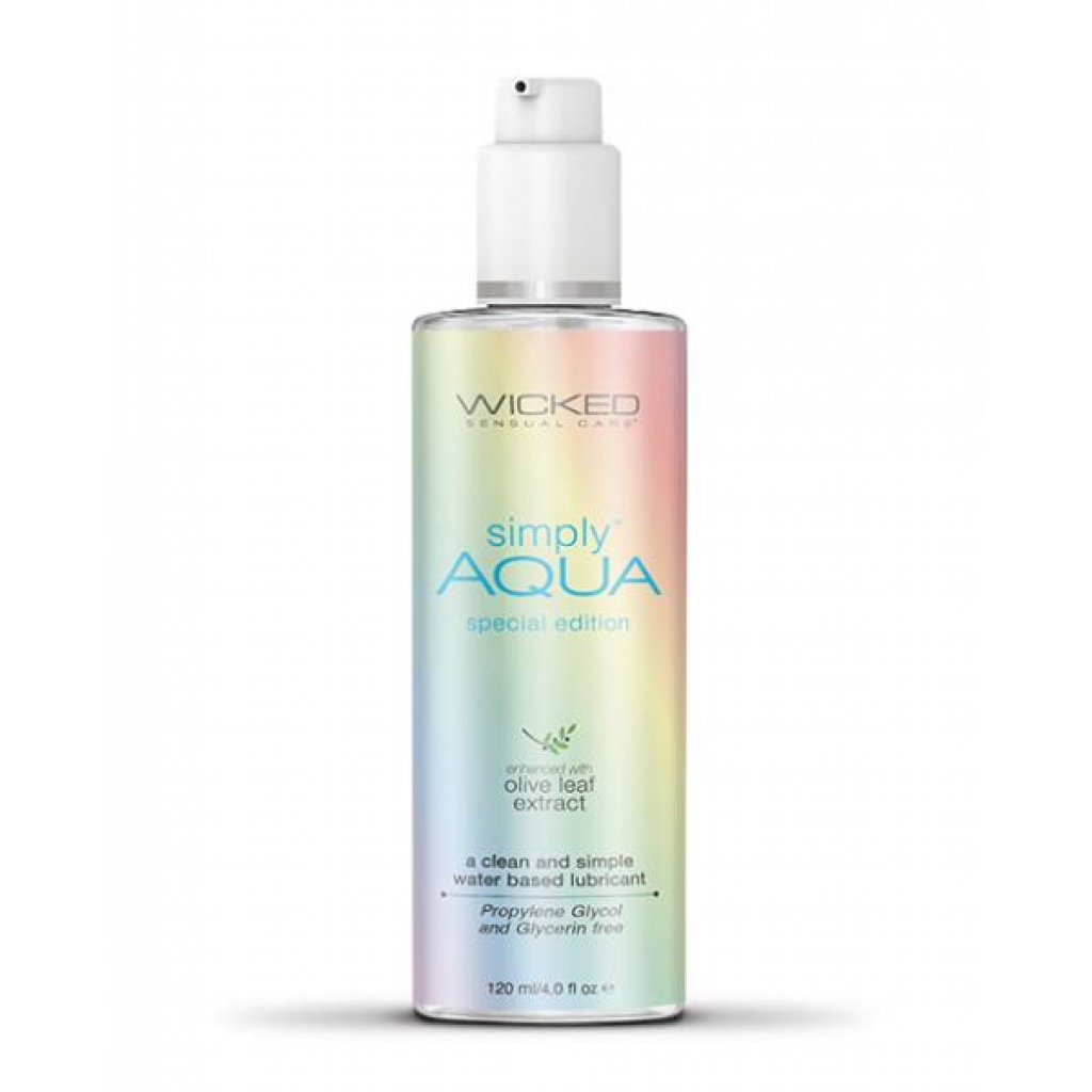 Wicked Sensual Care Aqua Water Based Lubricant - 4 Oz