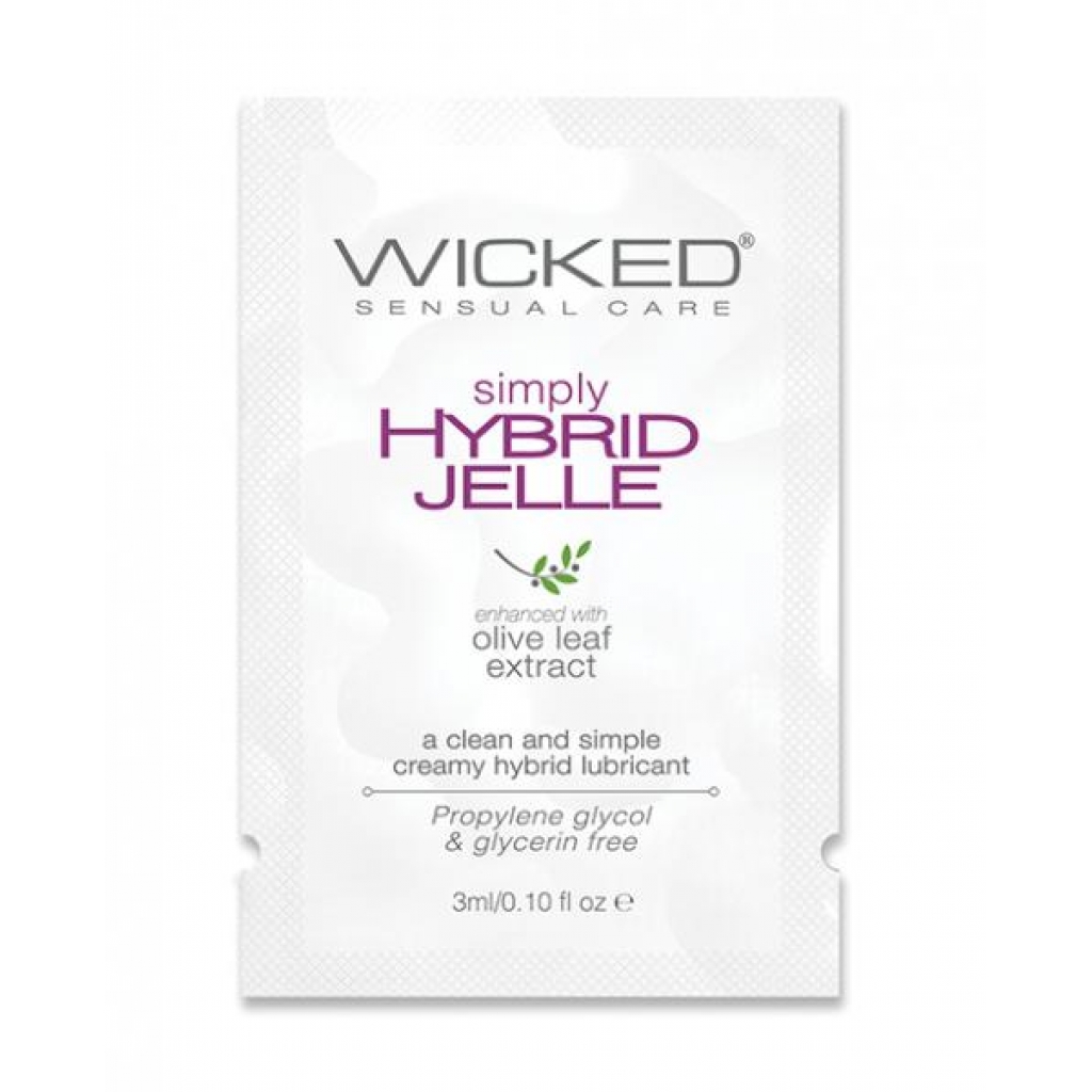 Wicked Sensual Care Simply Hybrid Jelle Lubricant - .1 Oz