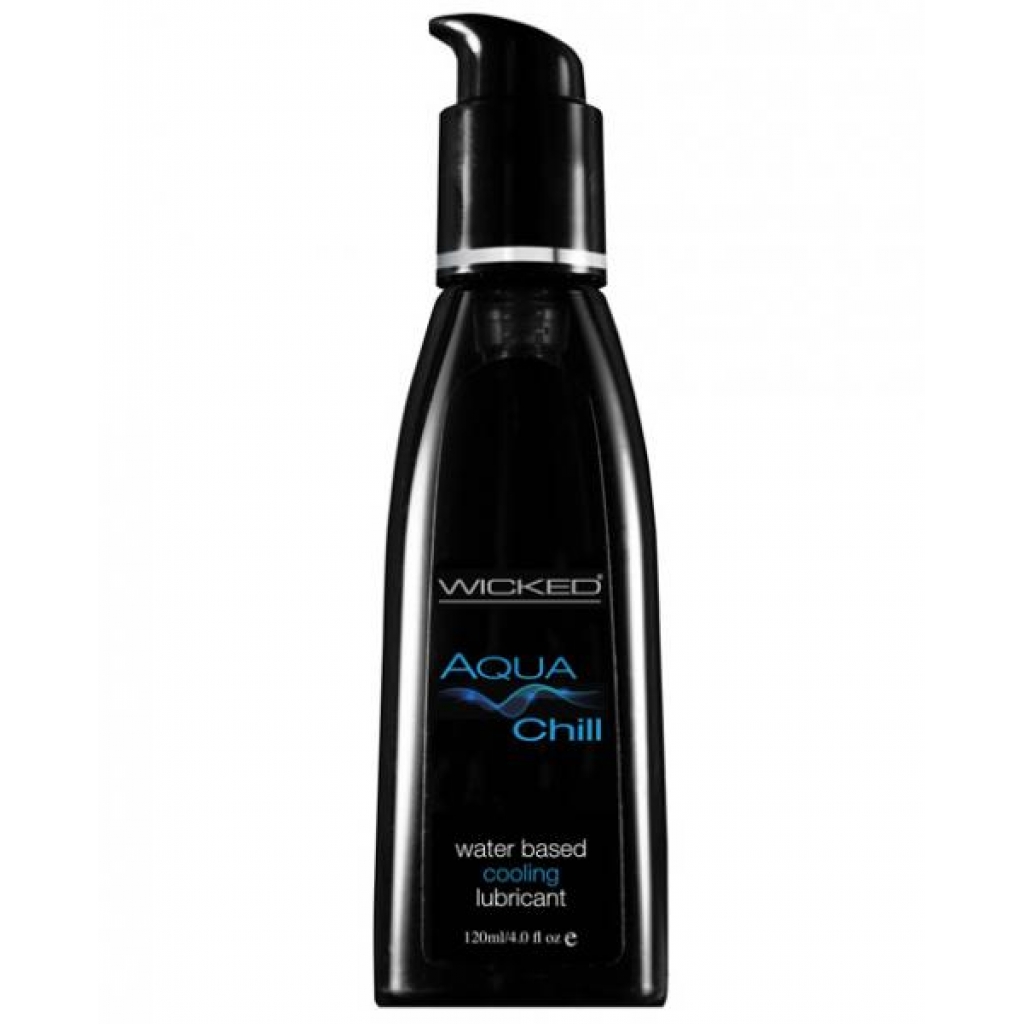 Wicked Aqua Chill Cooling Water Based Lubricant 4oz: Experience the Tingle