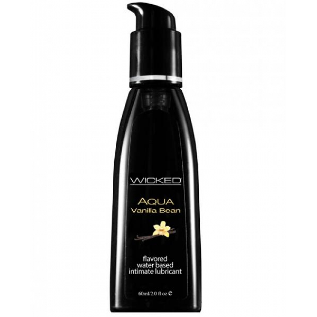 Wicked Aqua Water-Based Lubricant - Vanilla Bean 2oz