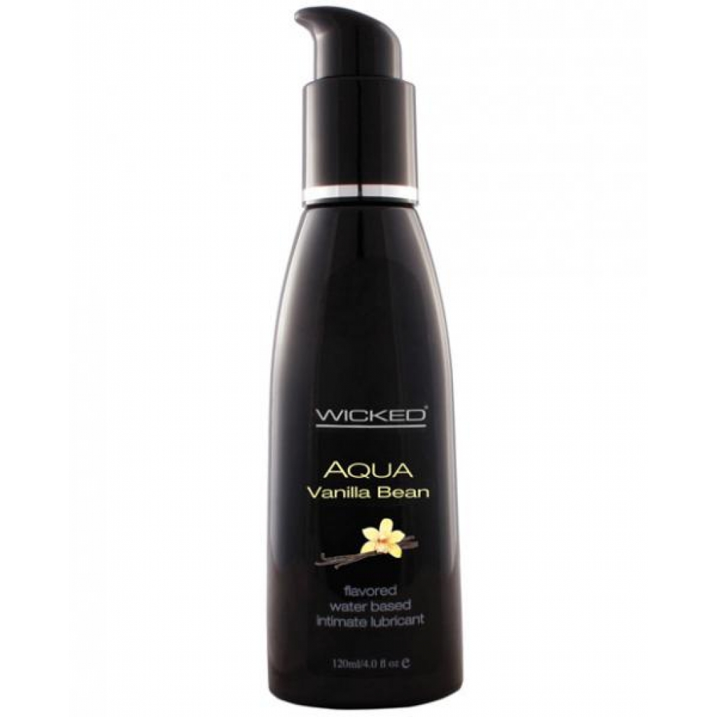 Wicked Aqua Lubricant Vanilla Bean 4oz - Indulge Your Senses