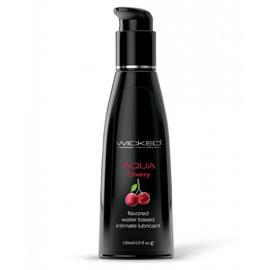 Wicked Aqua Cherry Water-Based Lubricant - 4 oz