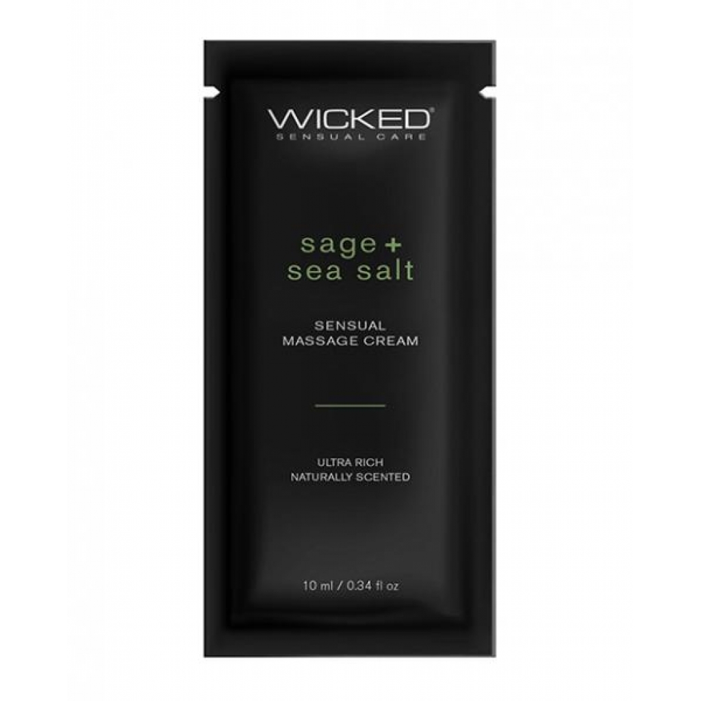 Wicked Sensual Care Sage & Sea Salt Massage Cream - .34 Oz