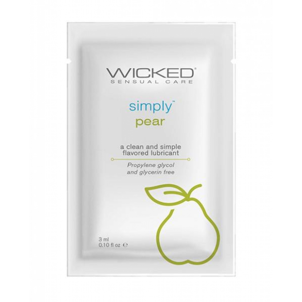 Wicked Sensual Care Simply Water-Based Lubricant - 0.1 Oz Pear