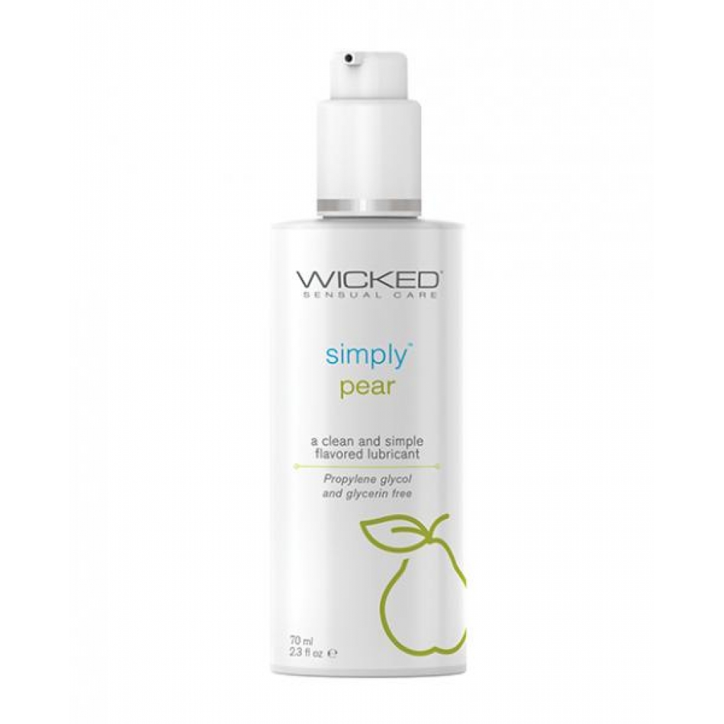 Wicked Sensual Care Simply Water Based Lubricant - 2.3 Oz Pear