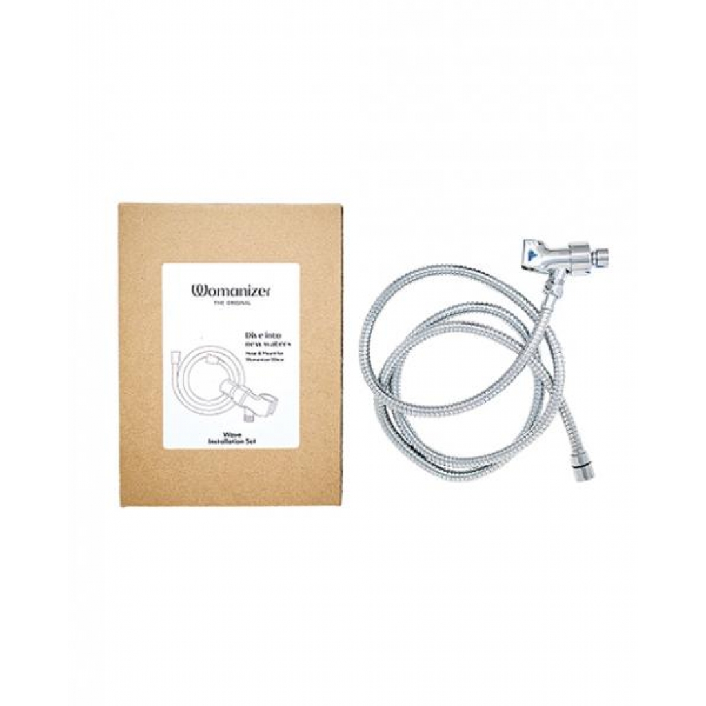 Womanizer Wave Shower Hose & Arm Mount Set - Chrome