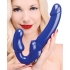 Revolver II Strapless Strap On G-Spot Dildo Blue