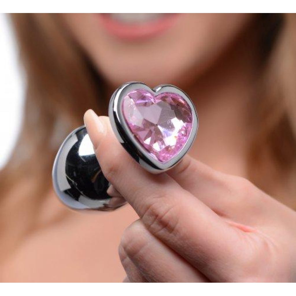 Booty Sparks Pink Heart Gem Anal Plug Set