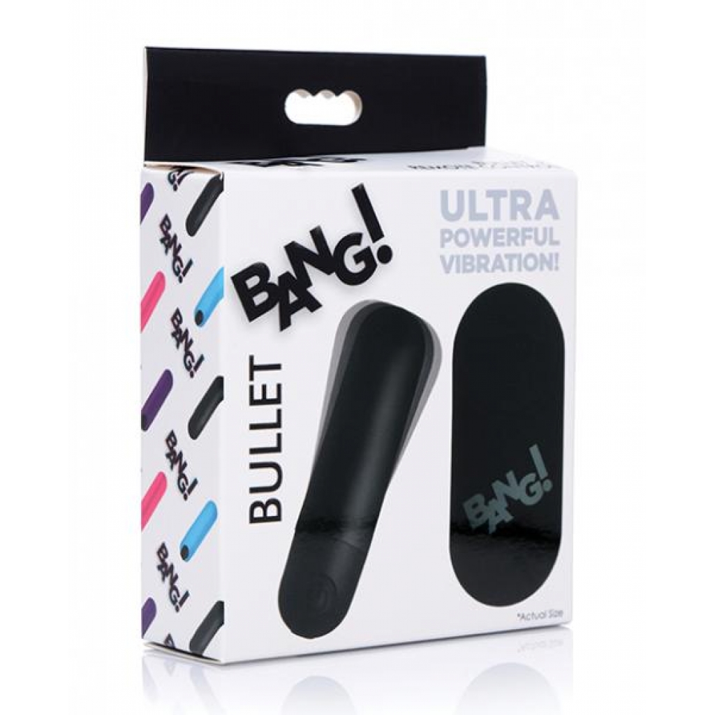 Bang! Remote-Controlled Vibrating Bullet - Black