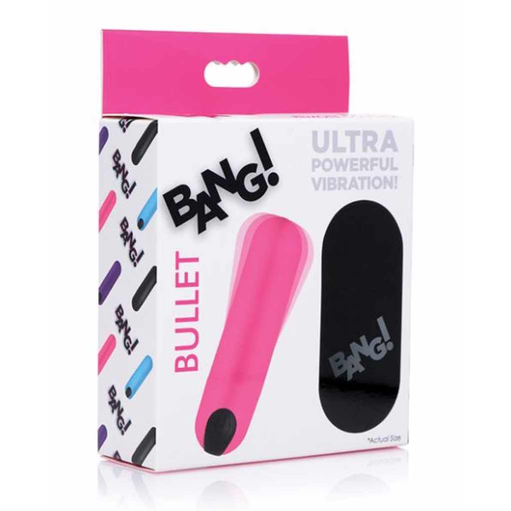 Powerful Remote-Controlled Vibrating Bullet - Pink