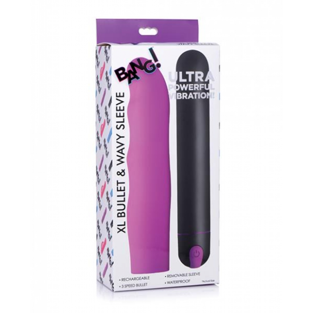 Bang! Xl Bullet & Wavy Silicone Sleeve - Versatile Vibrating Pleasure