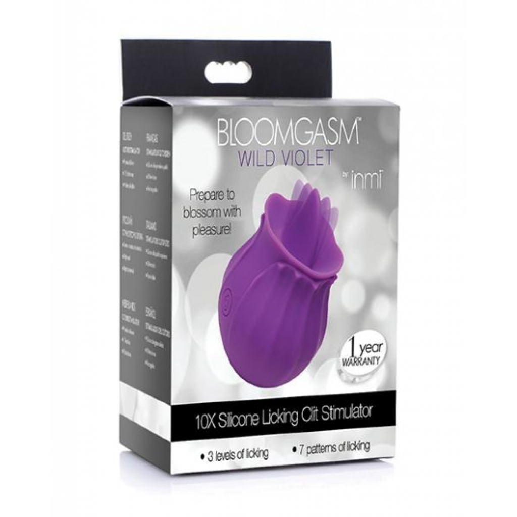 Inmi Bloomgasm Wild Violet Silicone Clit Stimulator