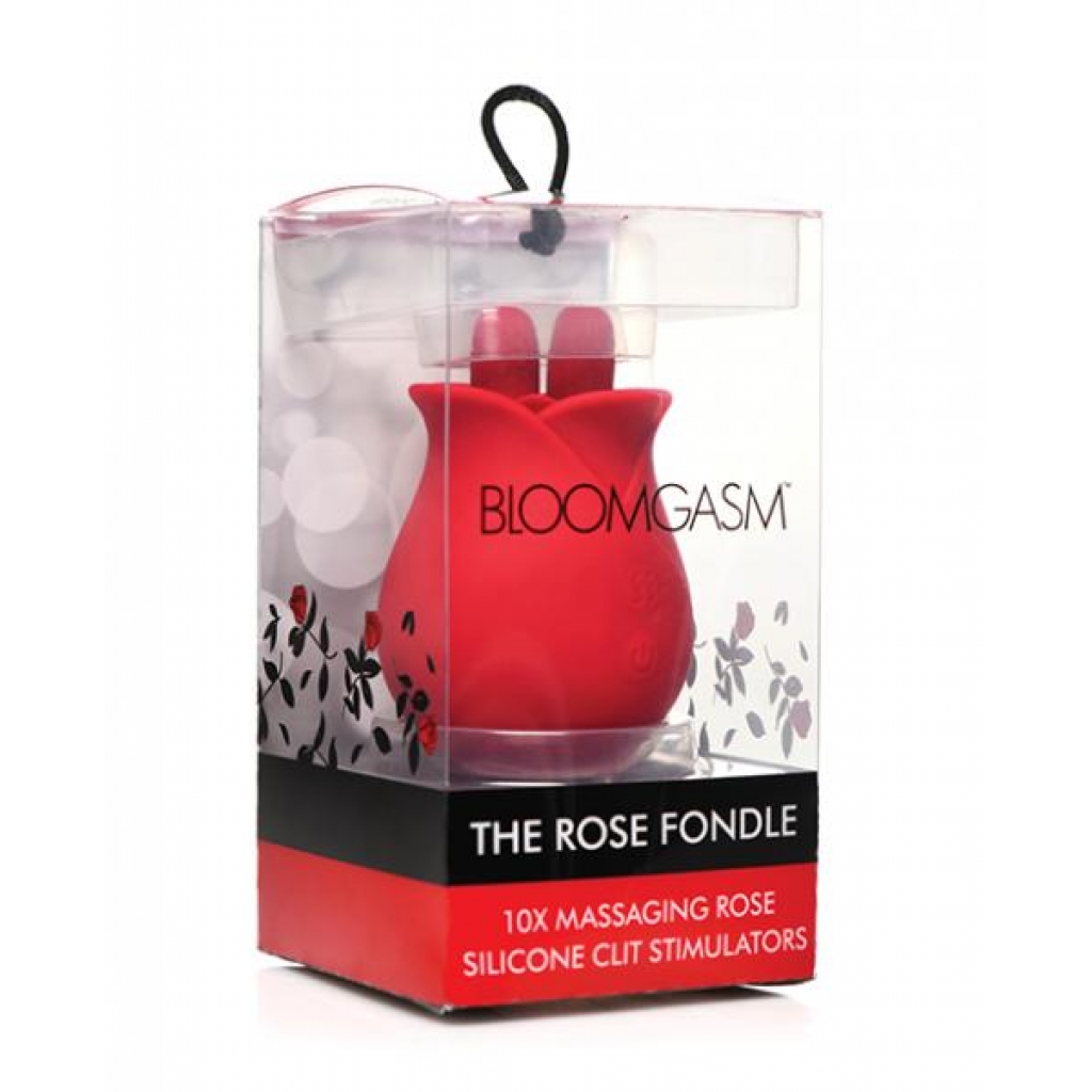 Bloomgasm Rose Fondle - 10x Massaging Clit Stimulator