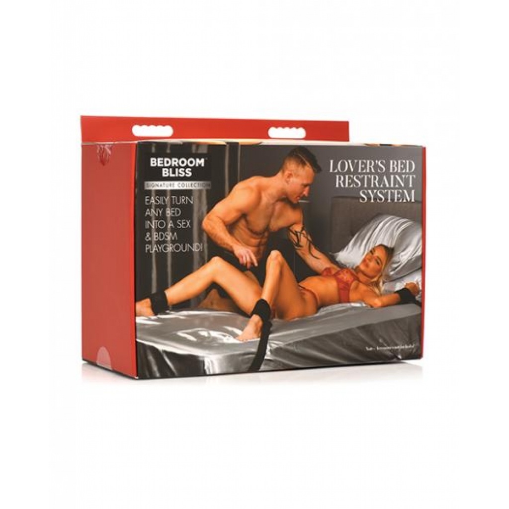 Bedroom Bless Lover's Bed Restraint System - Black